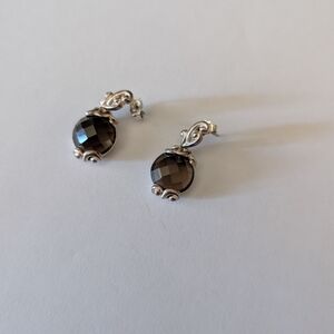 Judith Ripka Black and Silver Earrings